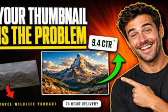 design documentary and travel youtube thumbnails that get clicks