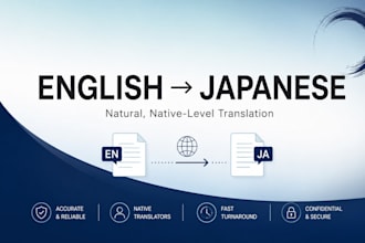 translate english to japanese naturally as a native speaker