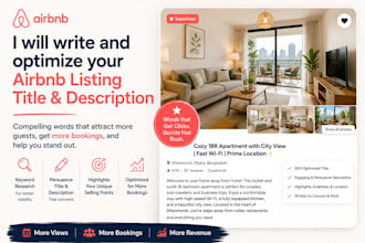 write and optimize your airbnb listing title and description