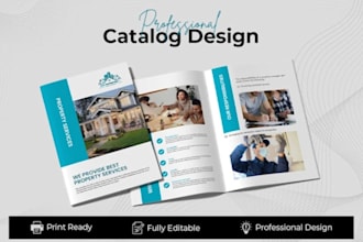 design a professional product brochure, catalog and lookbook