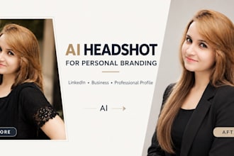 create a professional ai headshot for personal branding