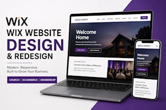 wix website redesign wix website design wix church ecommerce membership website