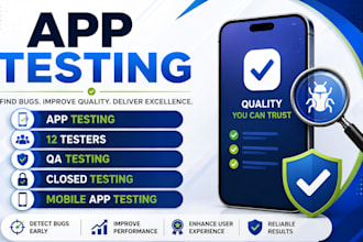 do app testing, qa testing, closed testing, 12 testers, mobile app testing