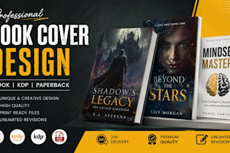 do amazon kdp book covver design, fantacy book cover design ebook cover design