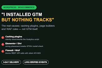 install and fix ga4 and GTM tracking on your wordpress site