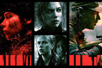 design a professional cinematic movie poster for film