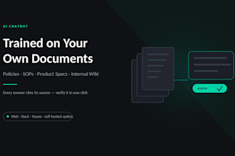 build an ai chatbot trained on your company documents and knowledge base