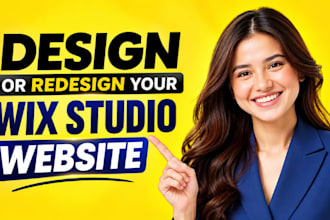 build a wix studio website design or redesign wix studio website