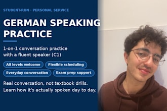 help you to practice german