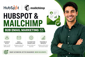 set up hubspot mailchimp b2b email marketing automation