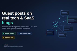 do guest posting on genuine tech and saas sites with dofollow backlink
