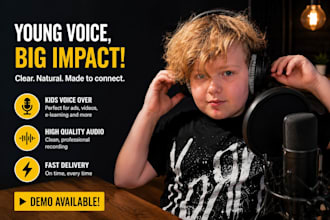 record an energetic child voice over in latvian