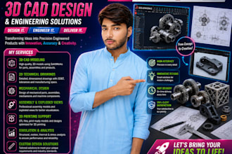 3d cad design and 3d printing design using solidworks