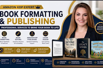 do book formatting, kindle ebook formatting, paperback and ebook