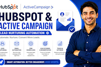 build hubspot activecampaign lead nurturing automation CRM workflows
