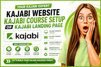 your kajabi expert for kajabi website kajabi course setup or kajabi landing page