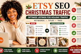 do etsy listing optimization and boost shopify christmas sales traffic seo audit