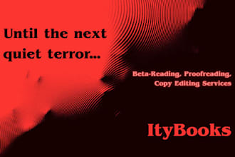betaread, proofread or copy edit your horror or thriller