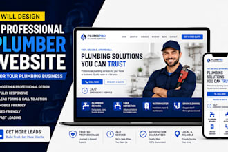 design a professional plumber website for your plumbing business