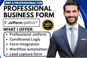 design professional business forms with automation and integration using jotform