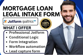 create mortgage loan legal medical intake forms and jotform automation services
