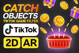 create catch game tiktok filter in 24 hours
