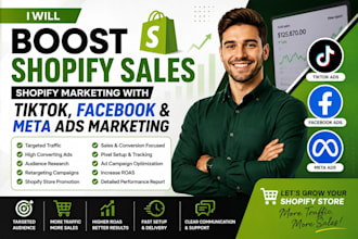 tiktok facebook and meta ads for your shopify store