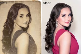 restore your old photos shining
