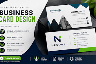 professional business card design