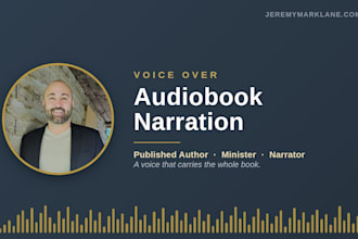 narrate your nonfiction or faith audiobook in a warm voice