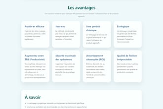 site vitrine création HTML CSS js livraison 24h