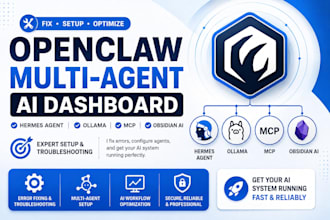 fix setup open claw multi agent ai dashboard hermes agent ollama mcp obsidian ai