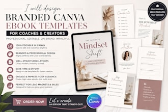 design branded canva ebook templates for coaches and creators