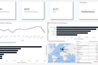build power bi dashboard and excel analytics
