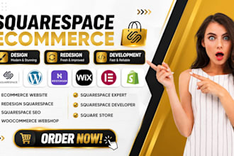 build squarespace website, squaresapce redesign, squarespace ecommerce store