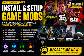 install and setup cyberpunk 2077 gta 5 rdr2 skyrim fallout 4 mods