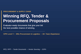 write winning rfq, tender and procurement proposal documents