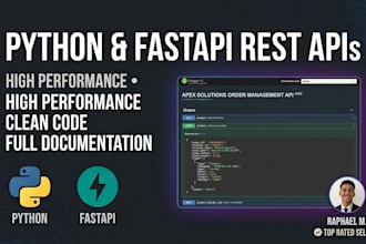 build a high performance rest API using python and fastapi