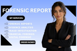 write a forensic report with detailed forensic analysis