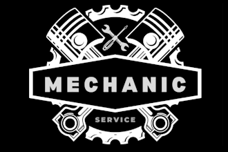 design automotive auto detailing mechanical logo