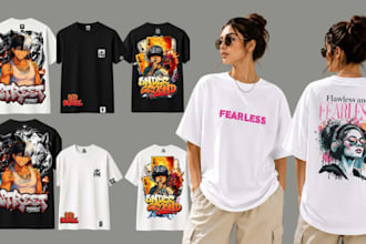 design custom  streetwear, y2k design , gen z  design t shirt ,clothing designs