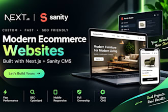 create a fast SEO friendly ecommerce website using next js and sanity