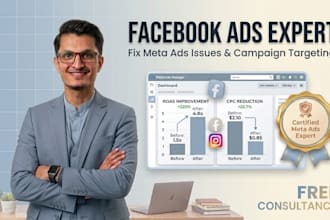 be your facebook ads expert and fix your meta ads issues