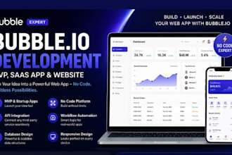 do bubble io development build bubble saas app mvp, website and app integration