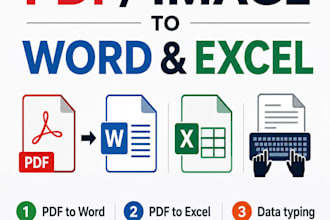 convert PDF or scanned images to word or excel