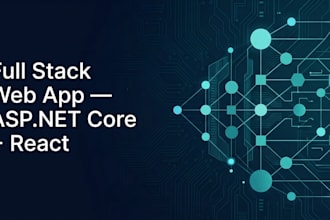 build a full stack web app with asp net core and react