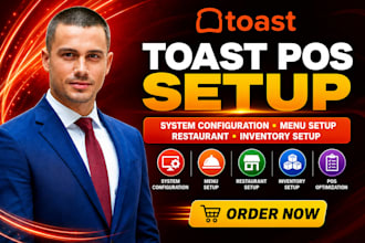 setup toast pos system configuration menu restaurant