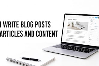 write  blog posts, articles and product description on your requirement