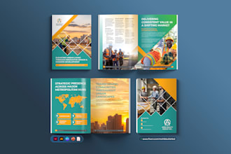 design brochure, company profile, proposal, annual report, whitepaper