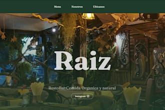 diseñaré tu página web personalizada, moderna y responsive para tu negocio